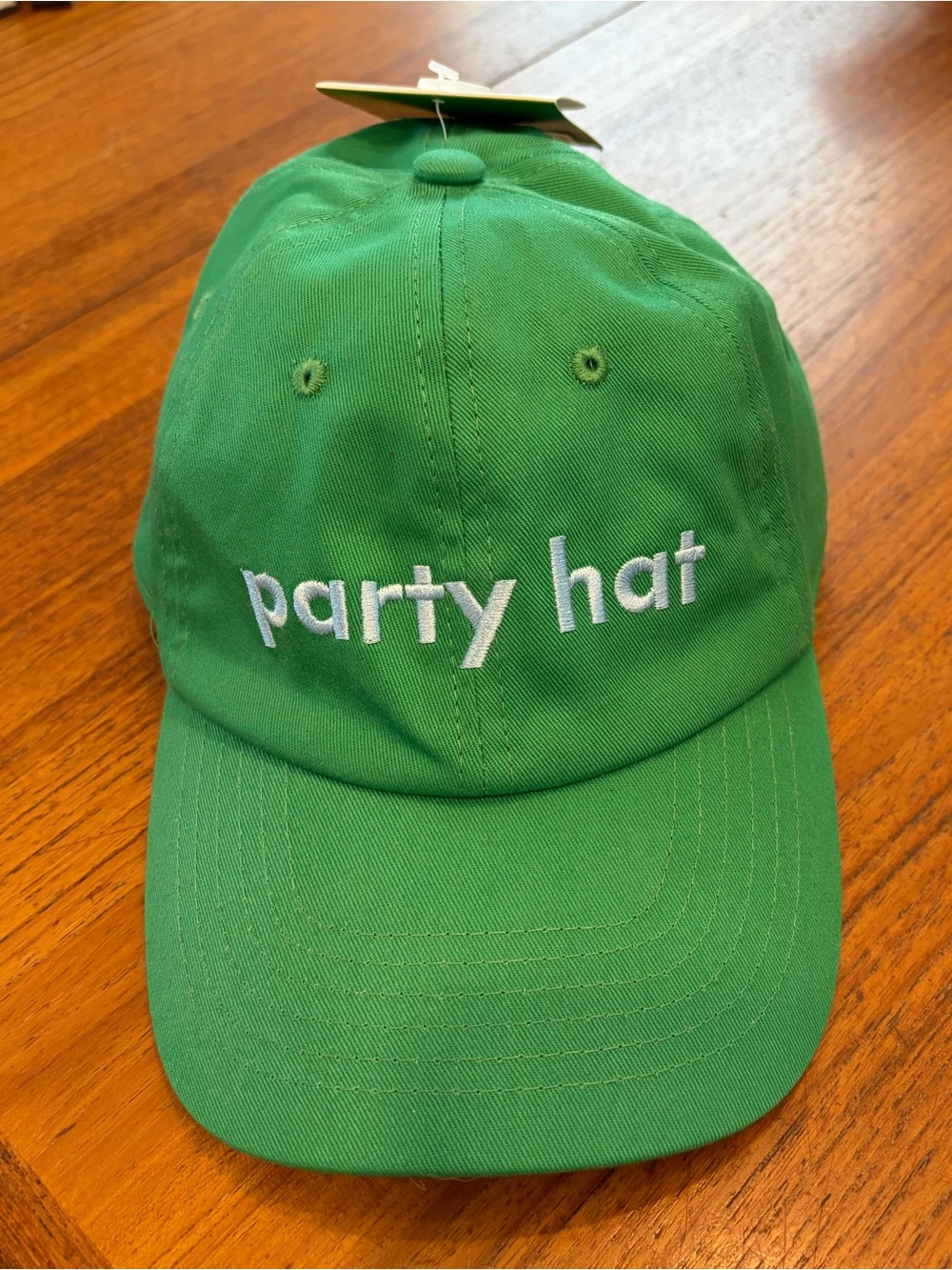 Green 'party hat' Embroidered Cap - Women's Casual Baseball Hat